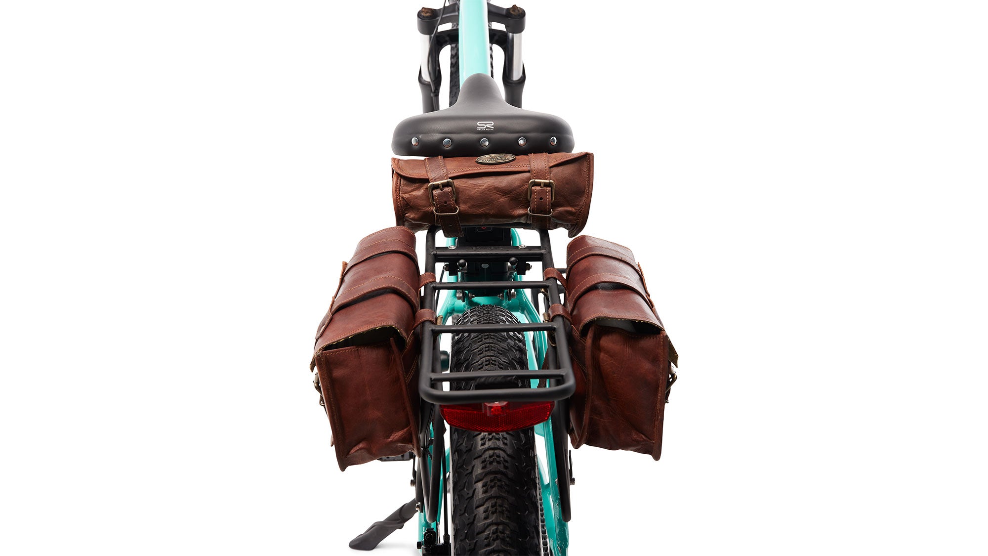 Vintage Leather Bike Bag
